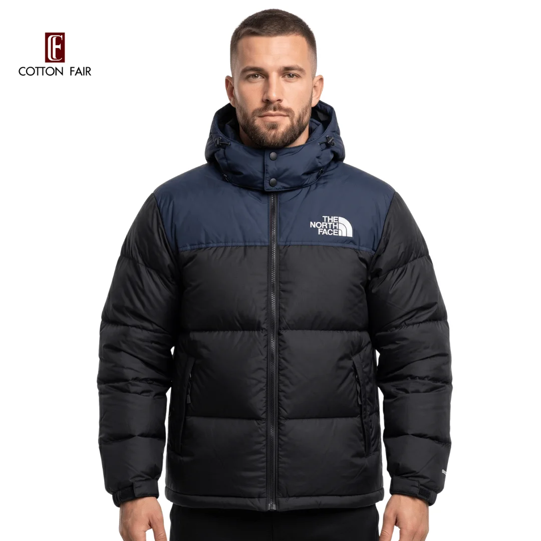Men's TNF Hooded Contrast Puffer Jacket